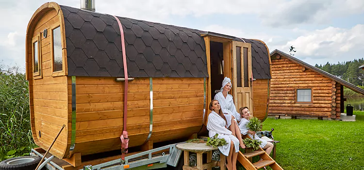 Residential Outdoor Cabin Sauna Construction in Bracebridge, Ontario