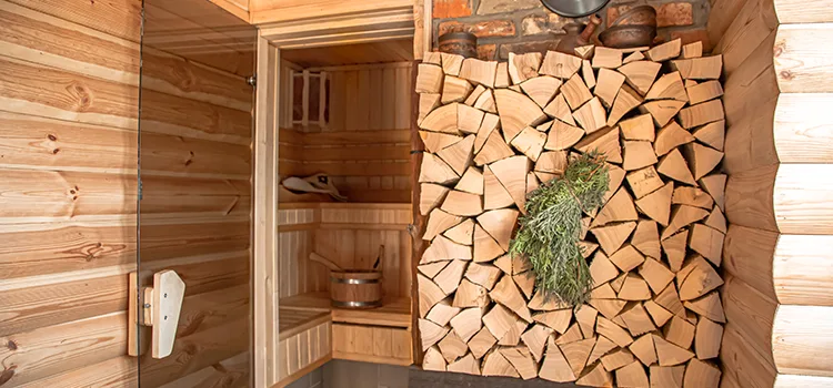 Eucalyptus Wood Sauna Walls Repair And Installation in Bracebridge, ON