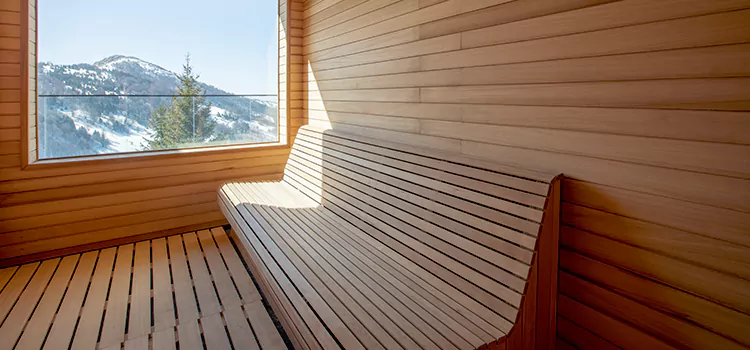 Luxury Pine Wood Sauna Restoration and Refurbishment in Bracebridge, ON
