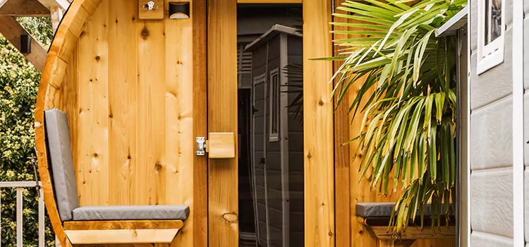 Wood-fired Outdoor Residential Sauna Installation in Bracebridge, Ontario